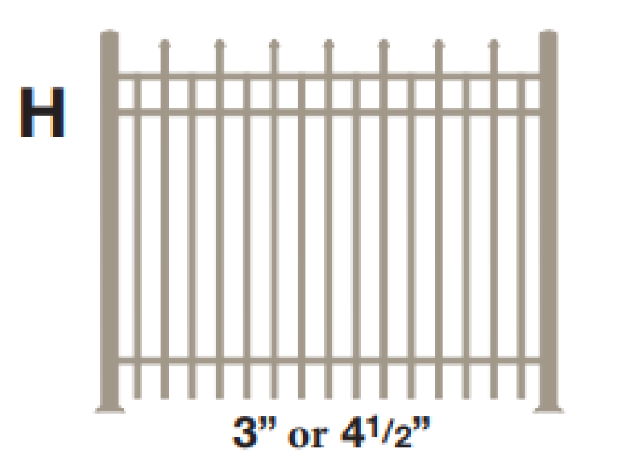 Aluminum Picket Fence: Series 7P - Superior Aluminum