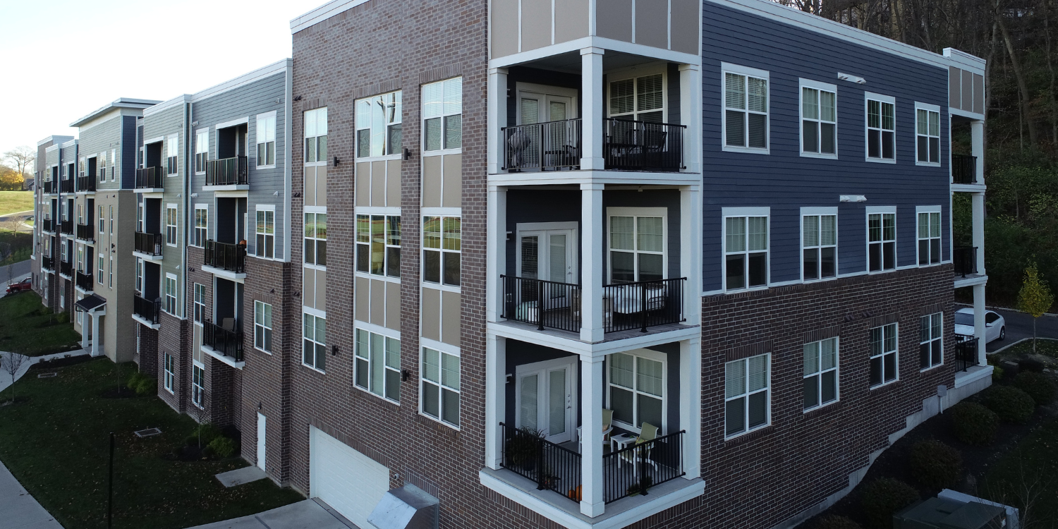 A building with balcony railing