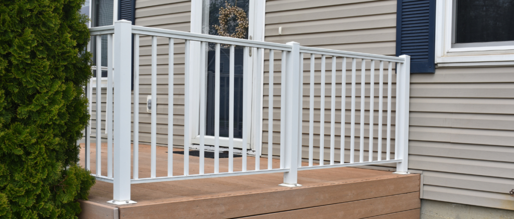 White Aluminum Railing